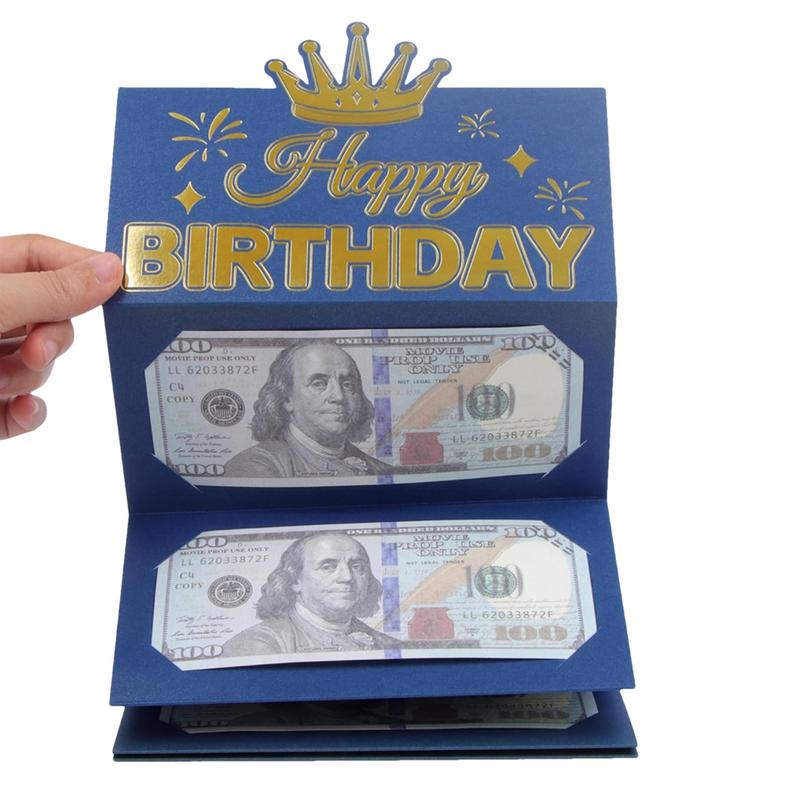 Birthday Gift Wallet Greeting Card Creative Birthday Folding Cash Holder Folding Red Envelope Birthday Gift Envelope For Kids