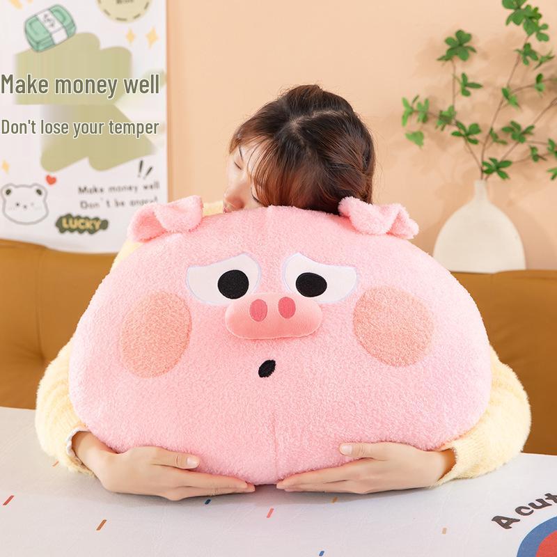 Cute Pig Bacon Plush Pillow - Sofa Backrest & Bed Cushion Doll Gift