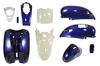 Bike Parts Center Vino Genuine Type Exterior Set Set Black Blue Made In Taiwan Painted Yamaha Vino 5AU 317001 11-piece 2-stroke