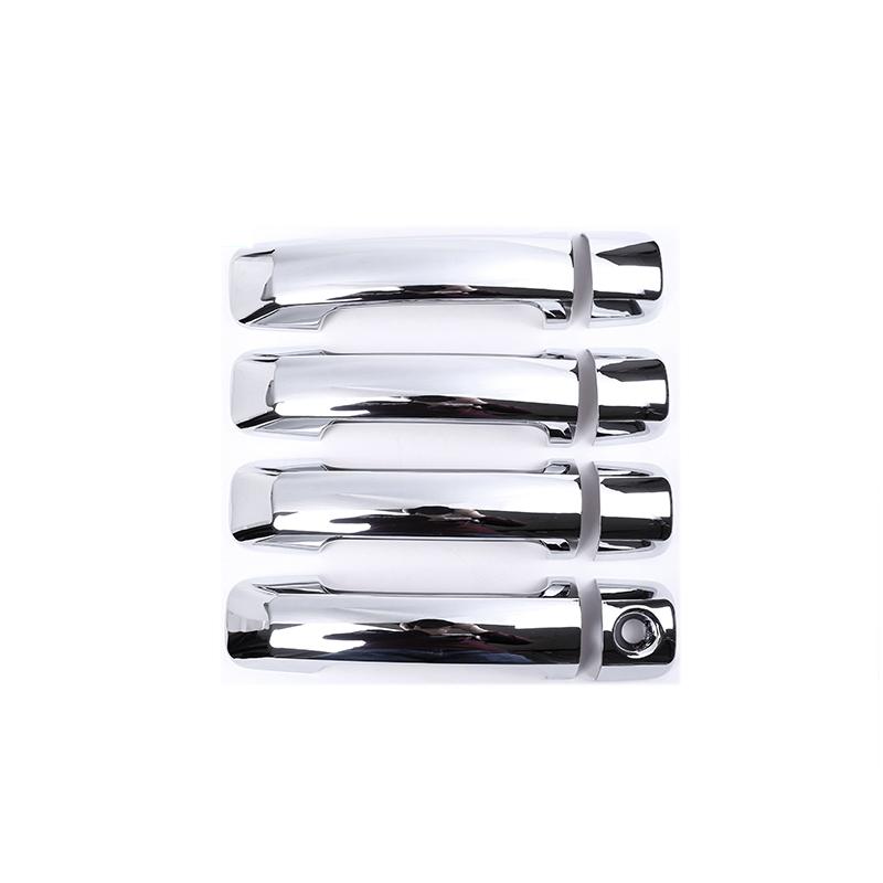 

For Toyota Tundra Sequoia 2007-2025 ABS Carbon Fiber Car Outer Door Handle Cover Trim Protection Sticker Auto Accessories срібний