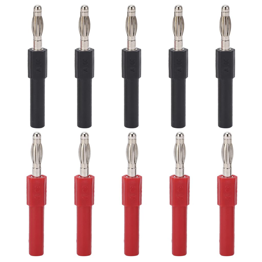 5Set J.20012 Banana Plug Connector 4mm Male To 2mm Female Multimeter Banana Plug Connector Adapter