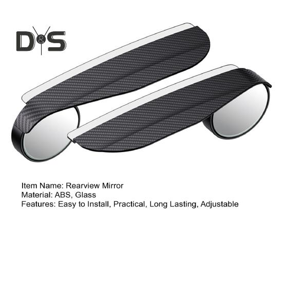 1 Pair Car Rearview Blind Spot Mirror Rain Eyebrows Adjustable Design Universal Easy To Install Car Rearview Mirror Protection Shield