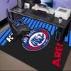 Custom Name AREMA Football Crest Design Rug Game Carpet, Floor Mat for Bedroom Living Room Entryway Rug, Home Decor Idea Gift for Christmas birthday