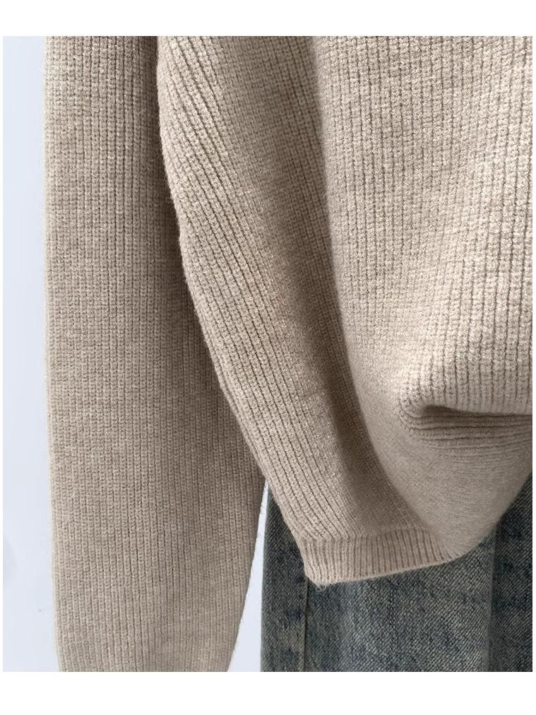 Women's Autumn/Winter 2025 Loose Cardigan Sweater - Chic Niche Design