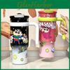 Crayon Shinchan Isolierbecher mit großem Fassungsvermögen und Henkel für Outdoor-Aktivitäten