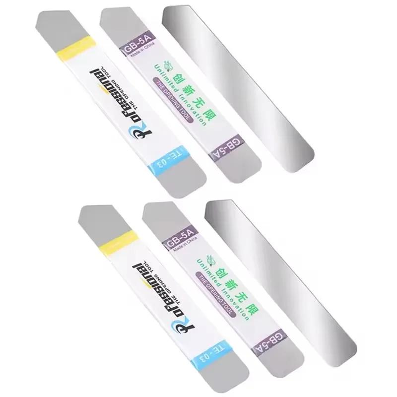 6-1PCS Stainless Steel Blade Soft Thin Pry Spudger Cell Phone Tablet Screen Battery Opening Tools for Samsung iPhone iPad Opener