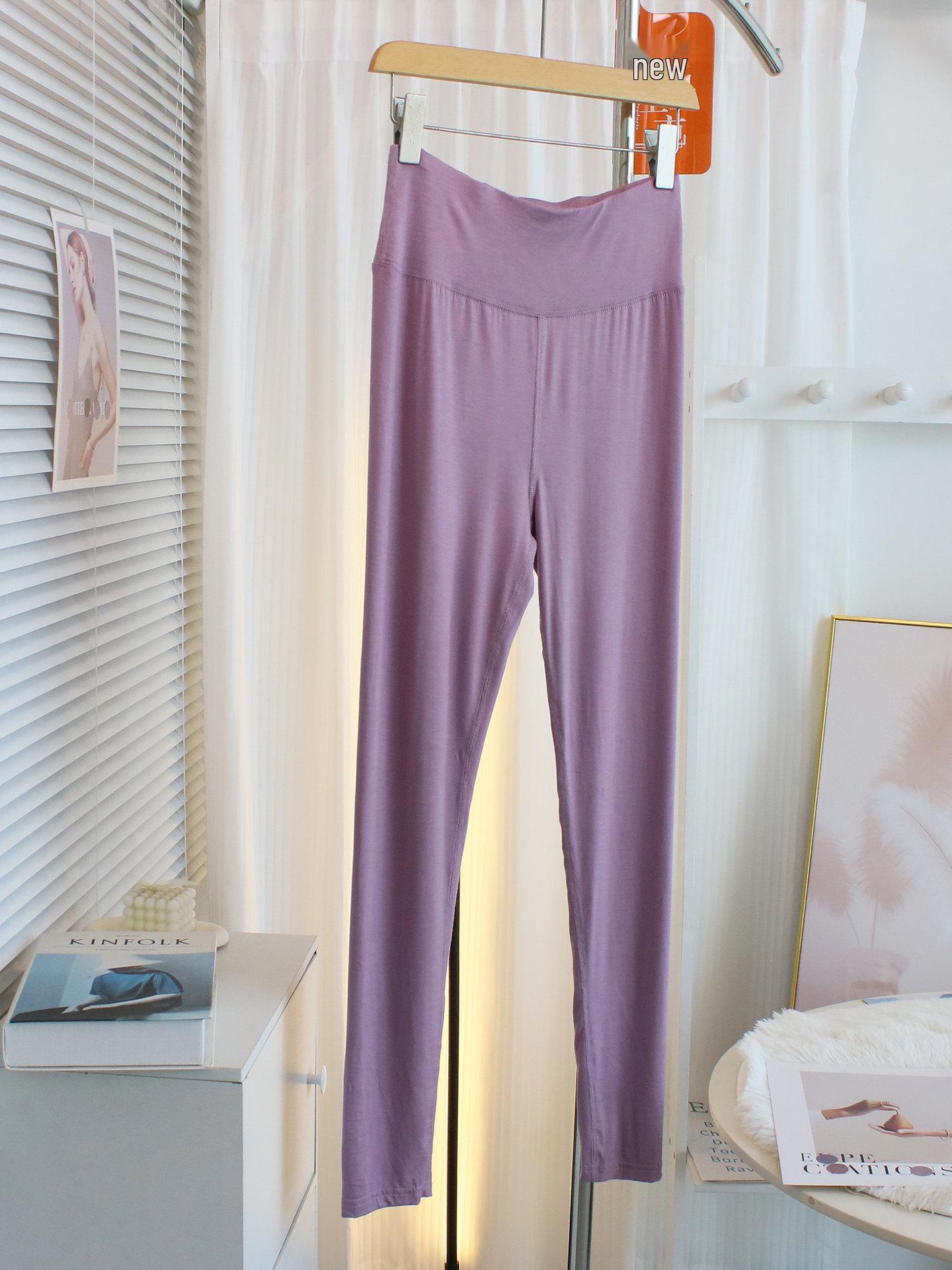 High-Waisted Slim-Fit Modal Yoga Leggings 2XL