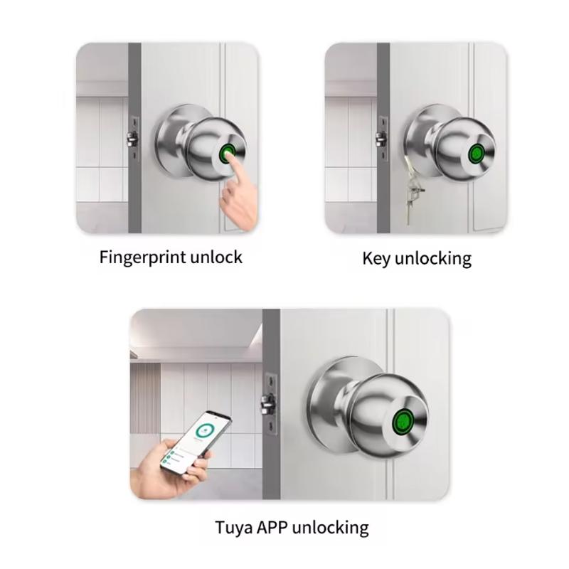 Intelligente Türschlösser Fingerabdruck & App Entsperrung USB-Aufladung Bluetooth Elektronisches Türschloss Tuya APP Fernsteuerung Sicherheitstür Zugang