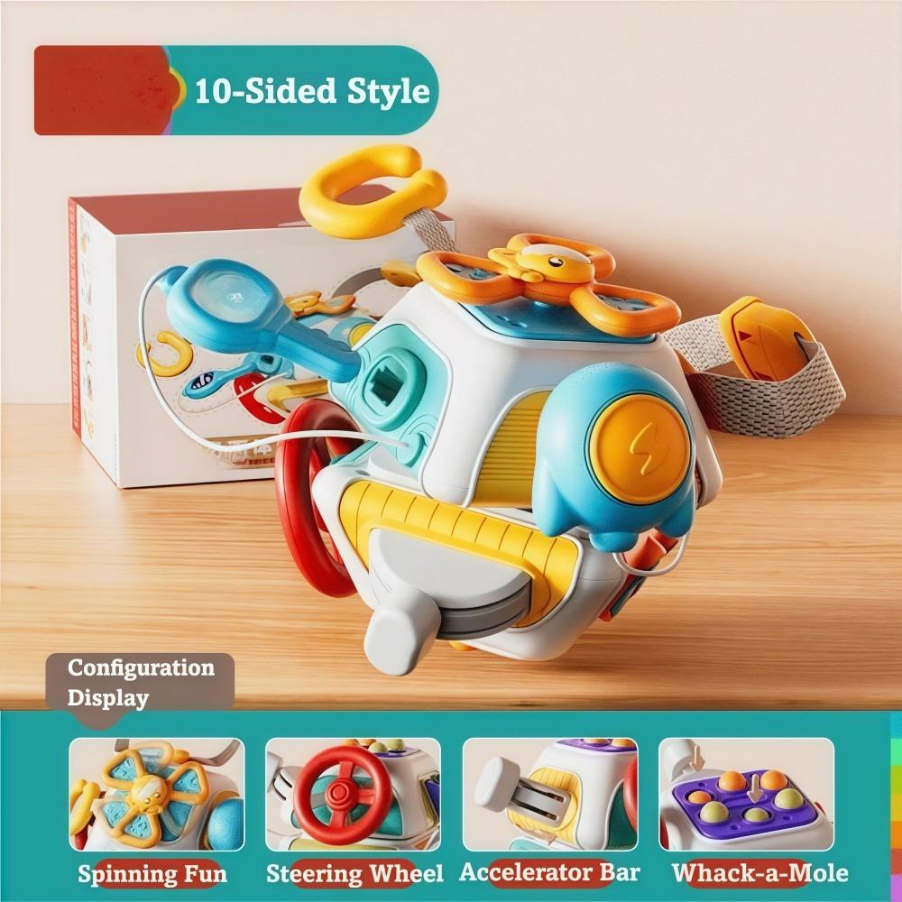 Early Education Baby Busy Board 10 In 1 Children's Busy Ball  For 1-3 Years Old