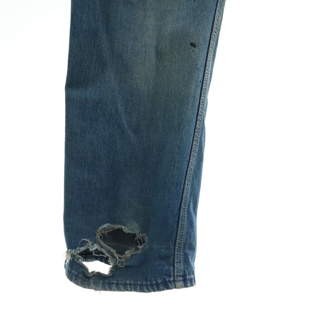 OSHKOSH 50s 60s Vintage Triangle Tag Denim Overall Blue Union Ticket Women Used