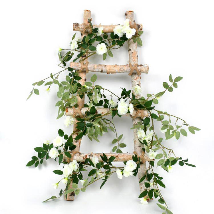 Artificial Silk Rose Vine for Ceiling or Pipe Decoration