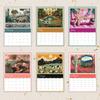 1pc Vintage Animal Wall Calendar-Eclectic Art Theme, 12 Different Designs, Suitable for Art Enthusiasts, Halloween Gifting