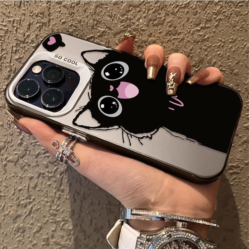Cartoon Cute Black Cat Phone Case for Xiaomi Redmi Note 14 13 12 11 10 9 8 Pro Plus 14S 12S 11S 10S 9S Redmi 14C 14R 13C 12C 11A