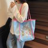 Day Happy Every Letter Large Embroidery Tote Bag Shopping Bag For Daily Use