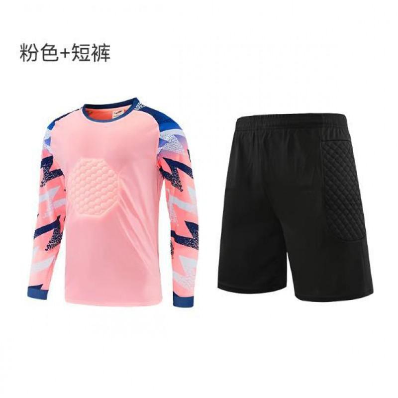 Mens Long Sleeve Soccer Goalkeeper Training Set With Padded Protection Breathable Quick Dry Basketball Volleyball