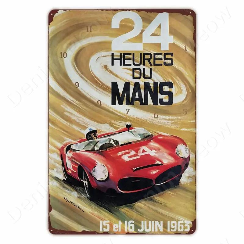 Monaco Grand Prix Vintage Metal Sign, Car Racing Tin Plaque, Motorcycle Retro Poster For Bar, Man Cave, Home, Autos Wall Decor