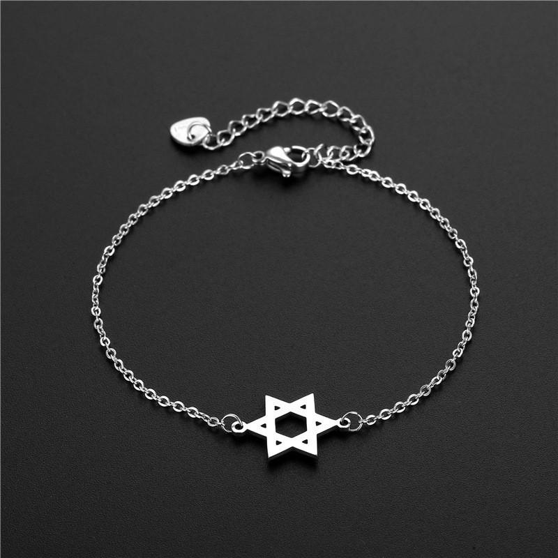 

Trendy Hexagram Star Bracelet Titanium Steel Star Jewelry Minimalist Light Luxury Women s Fashion Accessory