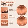 Decorative Garden Water Disc Bird Bath Copper Disc Purification 3 or 4 Point Support Pet Fountain Cleaning Tool Bowl Livestock Trough for