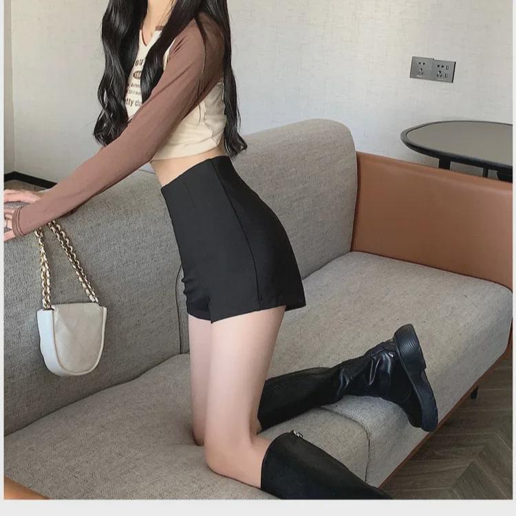 2023 Trendy High-Waist Sexy Slim Fit Plus Size Women's Pole Dance Shorts