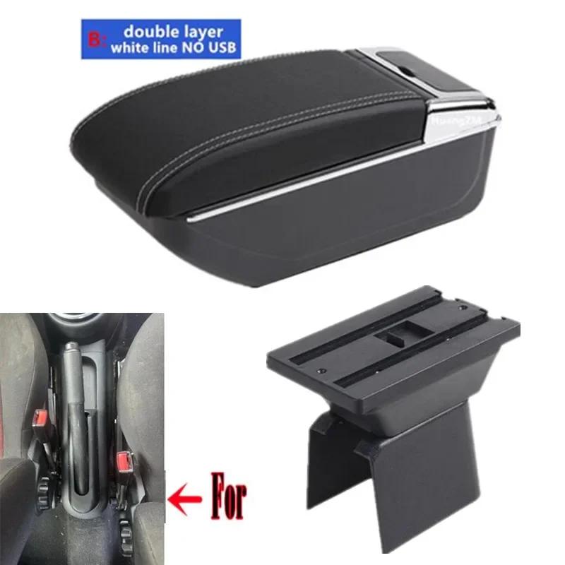 For Ford Fusion Armrest box For Ford Fiesta Mk5 Car armrest box Central storage Box Retrofit with USB Car Accessories