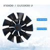 Upgrades Car Fan with Flexible Speed Control & Oscillation Travel Friendly Vehicle Fan for Enhances Comfort on road
