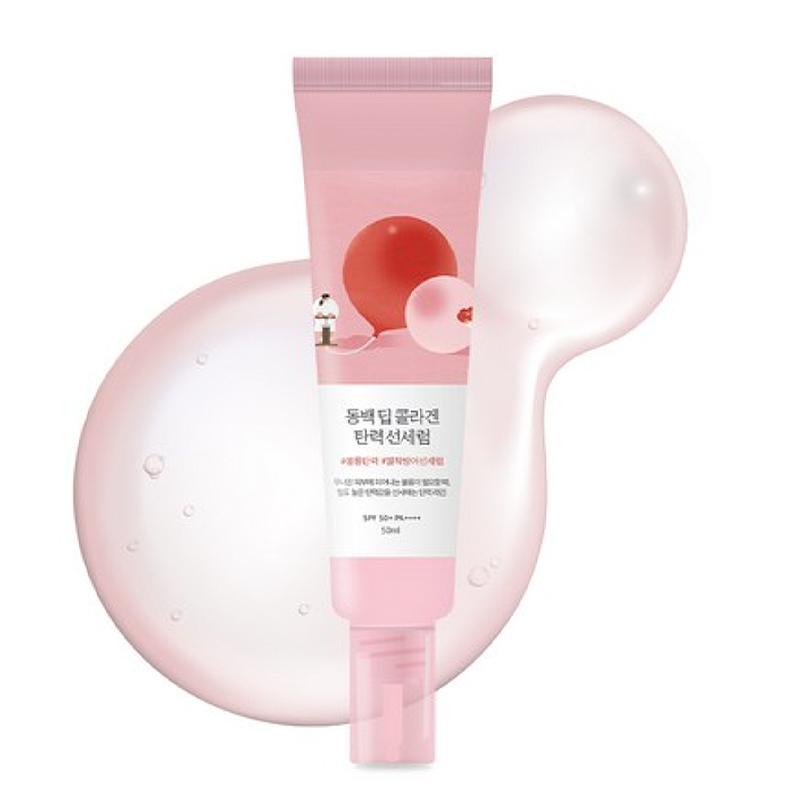 Round Lab Camellia Deep Collagen Укрепляющая солнцезащитная сыворотка SPF50+ PA++++ 50 мл