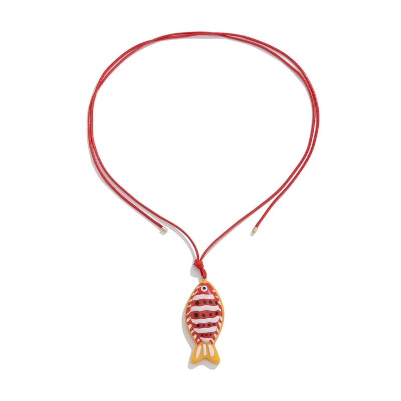

Регульоване Намисто з Підвіскою-Рибою Стильне Ручне Виготовлення Намисто з Підвіскою-Рибою Унікальна Прикраса на Шию для Зустрічей 1