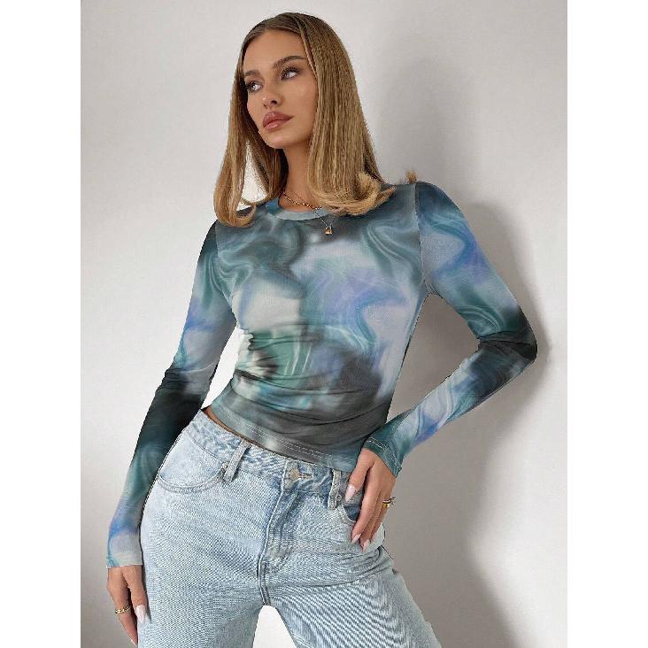 Spring And Autumn New Women'S Versatile Long Sleeve Daily Business Commuter Elegant Comfort Sexy Bottom Shirt Top