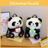 Panda Gourd Wealth Adorable Cartoon Children Backpack Plush Doll Bag