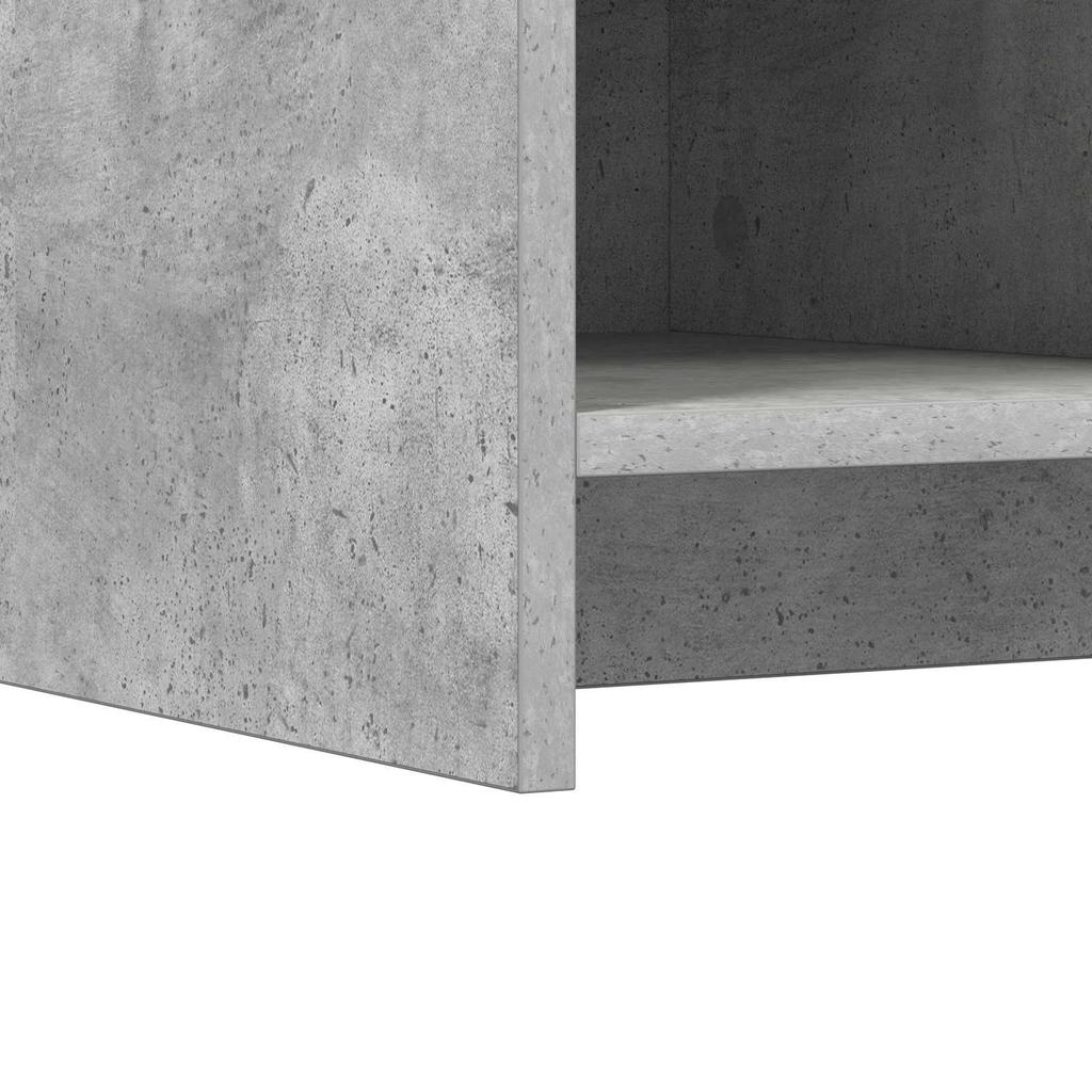 Shoe Cabinet Concrete Grey 85 x 39.5 x 70 cm Engineered Wood