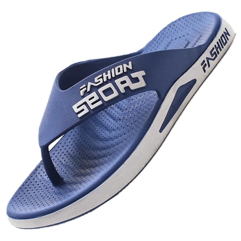 Flip-flops men's summer outer wear home slippers non-slip and non-smelly feet men's thick-soled beach cool slippers