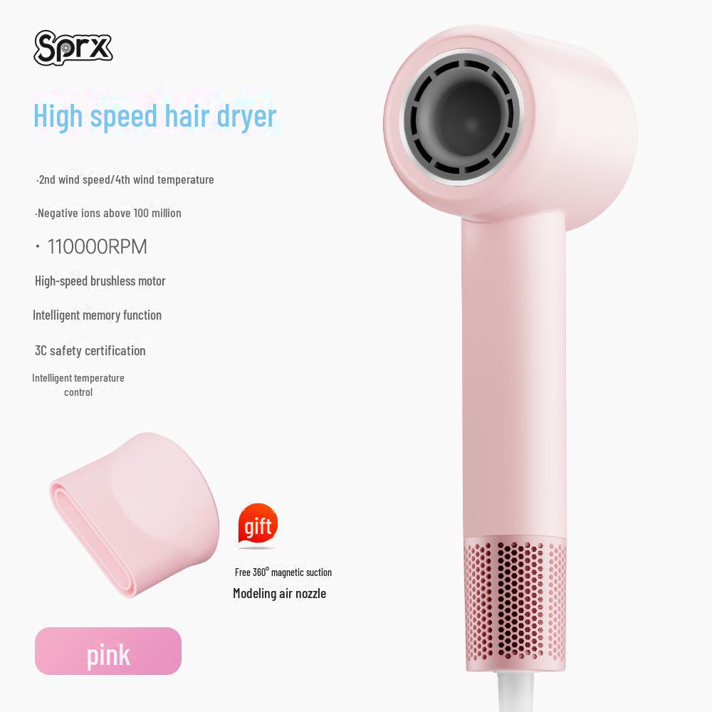 

Мощный высокоскоростной фен с отрицательными ионами — бережный к волосам, единый блок.