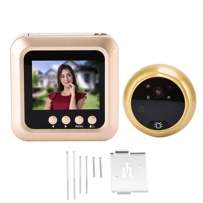 Home Smart Video Doorbell Digital Door Viewer 2.4in TFT LCD Screen Night Vision 145 Degrees  Wide Angle 720P
