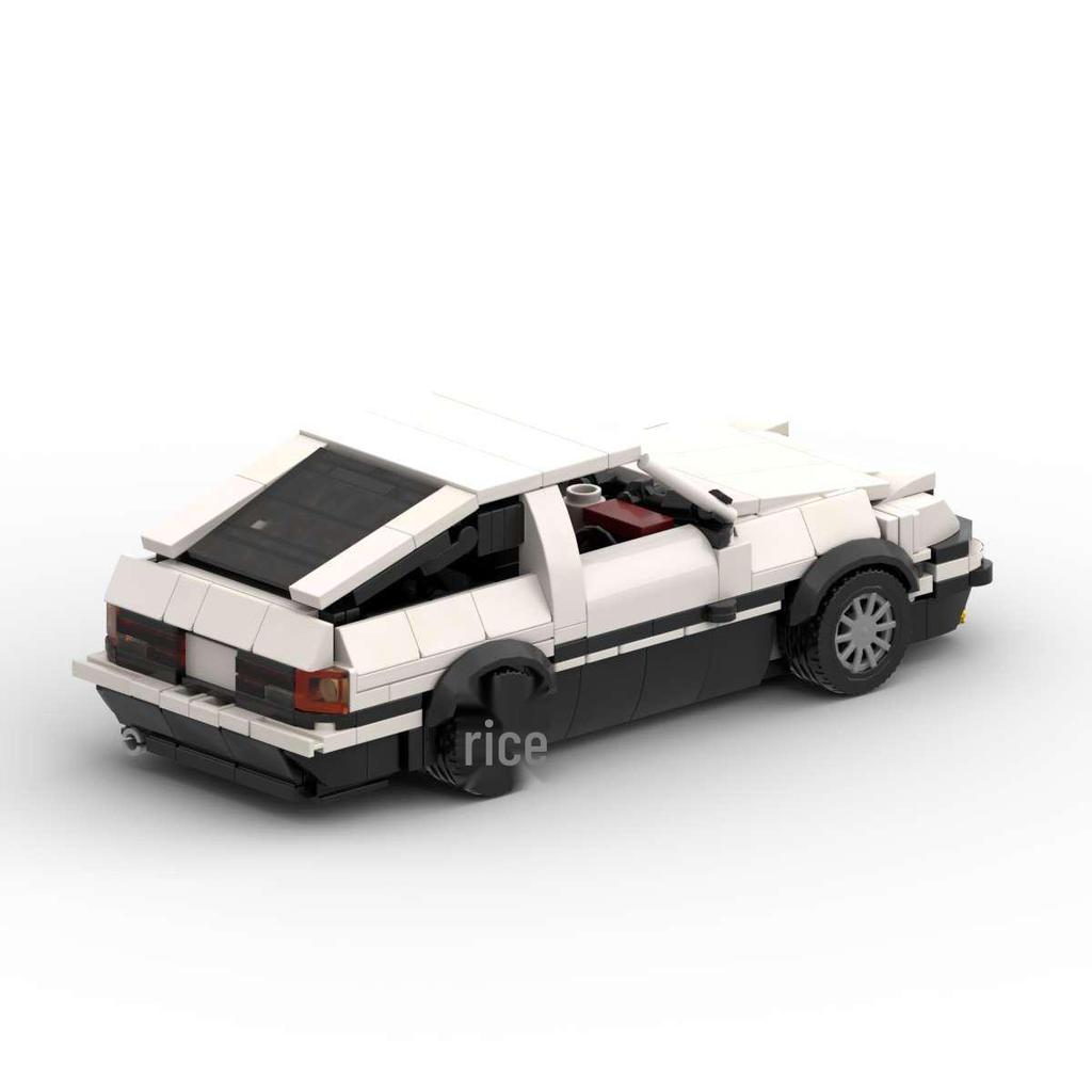 Creative AE86 Sports Car MOC Model - Lego-Compatible Building Blocks, Racing Car Educational Toy