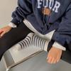 20% Kaninchenhaar Damen Socken Lässig Gestreift Kaschmirwolle Lange Socken Damen Winter Dick Warm Streetwear Thermische Socken Geschenke