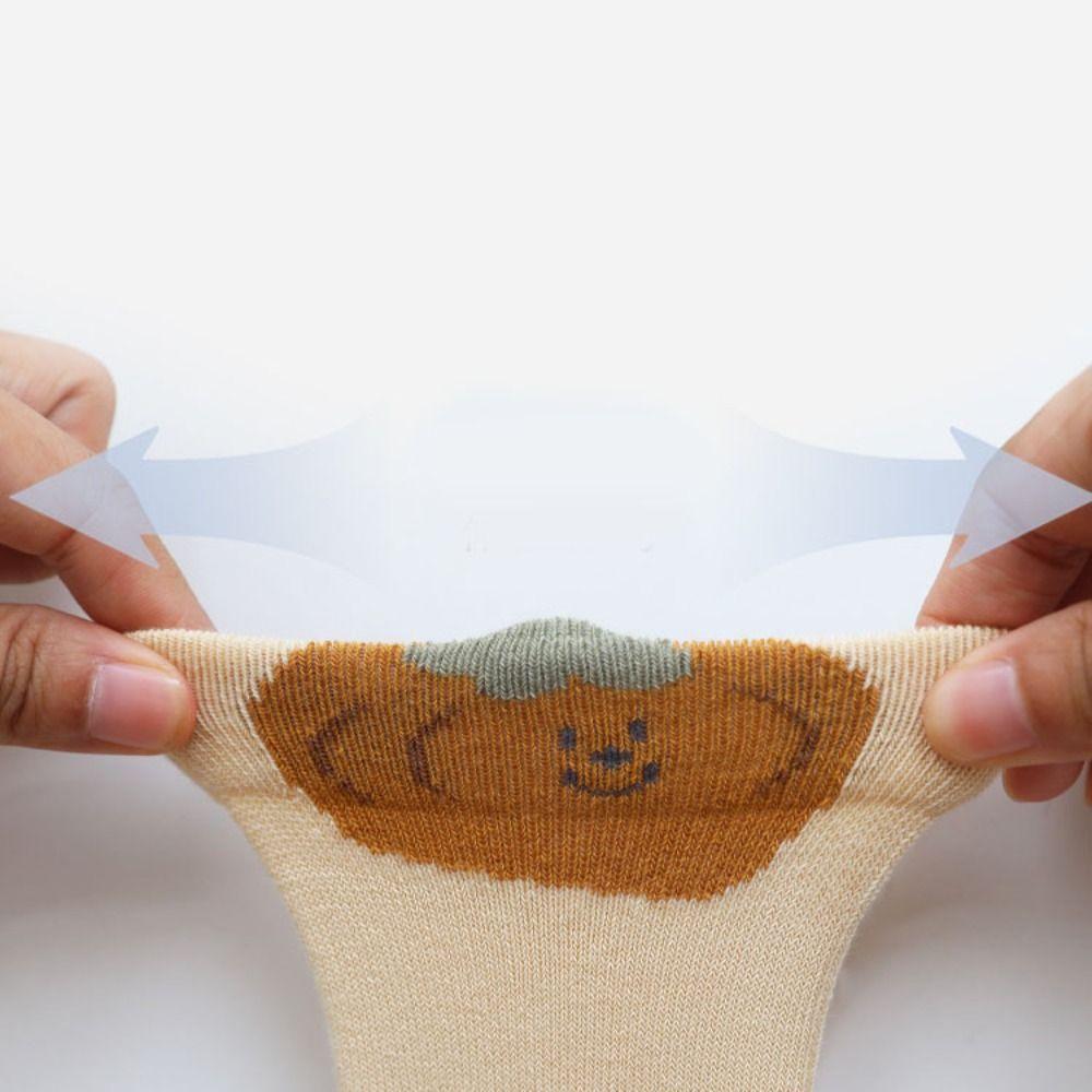 3Pairs Cotton Calf Socks Baby Strawberry Baby Mid Tube Socks Toddle Cotton Stockings Newborn