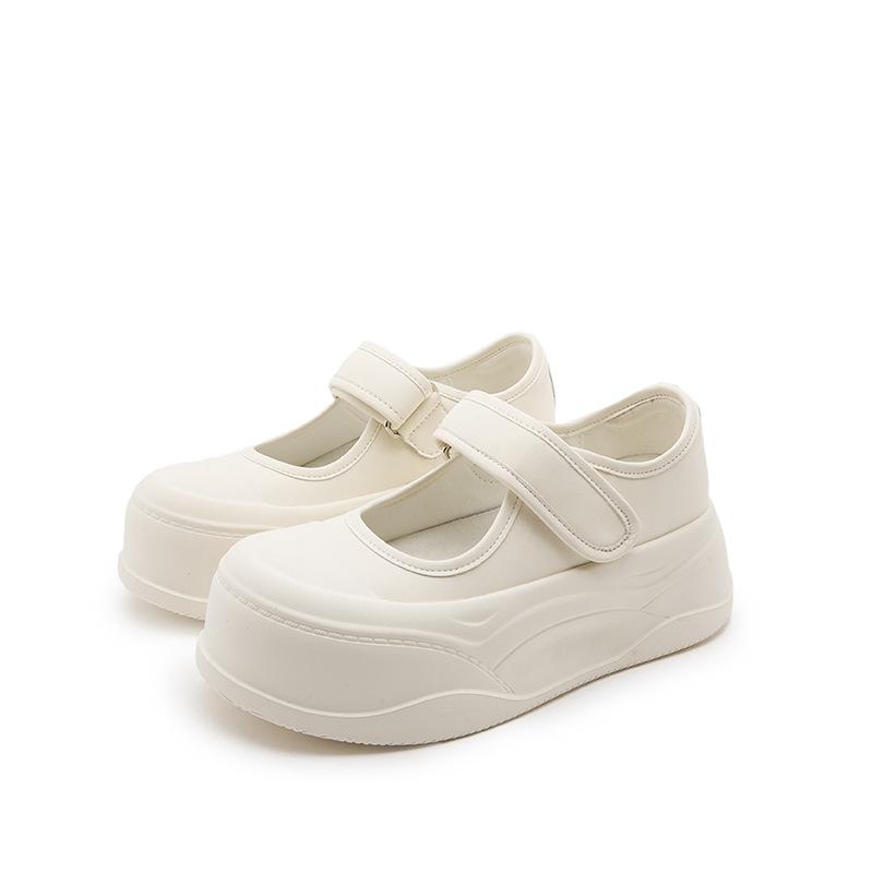 Summer new leather platform Mary Jane shoes women's fashion versatile casual single shoes women