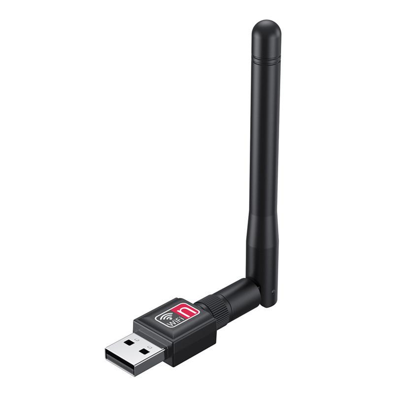 150Mbps USB WiFi Adapter 2.4G Wireless Network Card LAN Wi-Fi Receiver Dongle with Rotatable Antenna 802.11 B/g/n 8188ETV For PC Laptop