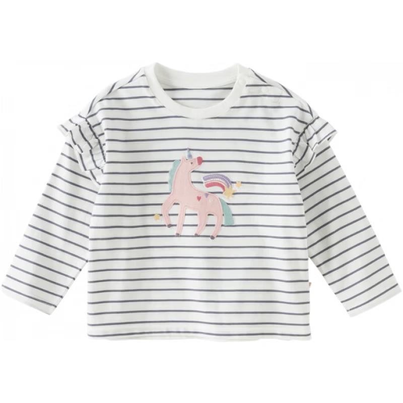 DAVE & BELLA Girls  Anti-Bacterial Striped T-Shirt 120cm