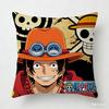 One Piece Luffy Zoro Sanji Printed Pillow Case Cartoon Anime Cushion Cover For Sofa Home Decorative Throw Pillow Cover