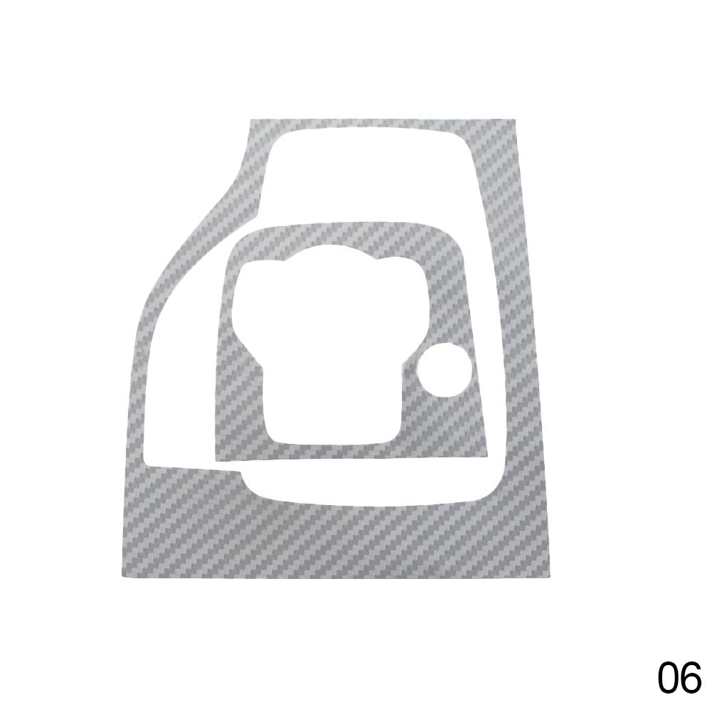 Gear Head Shift Knob Panel Cover Sticker Car Interior Carbon Fiber Trim Stickers Fit For Mazda 3 Axela 2014 2015 - 2019 AT