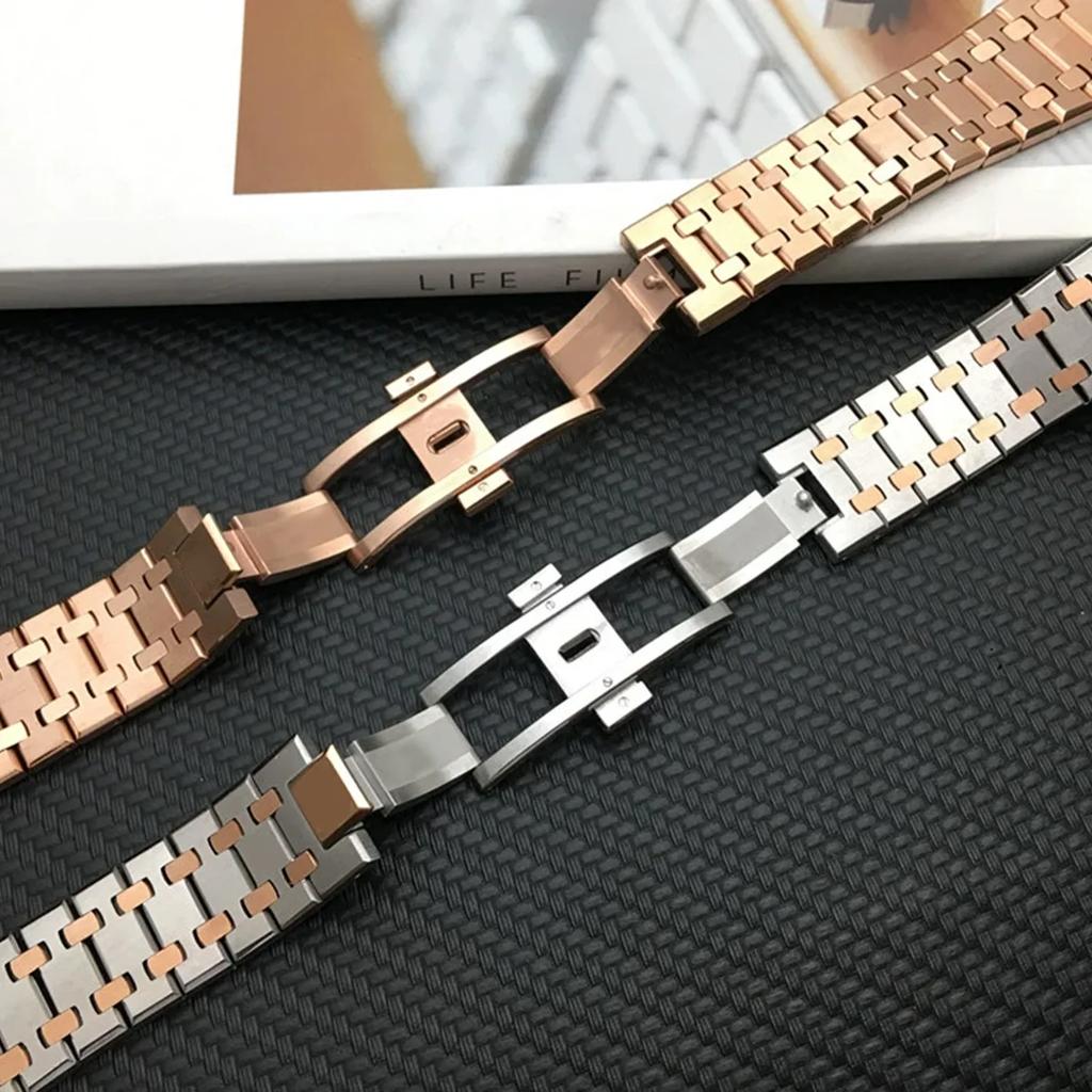 Luxus Metallarmband für Samsung Galaxy Watch 8 Classic 8 44mm Edelstahl Lückenloses Armband für Watch 8 40mm Herren Armband Uhrenarmband