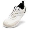 Wide Toe Shoes Mens Womens Minimalist Mesh Artificial Leather Sneakers Lace Up Lightweight Breathable Walking Shoes