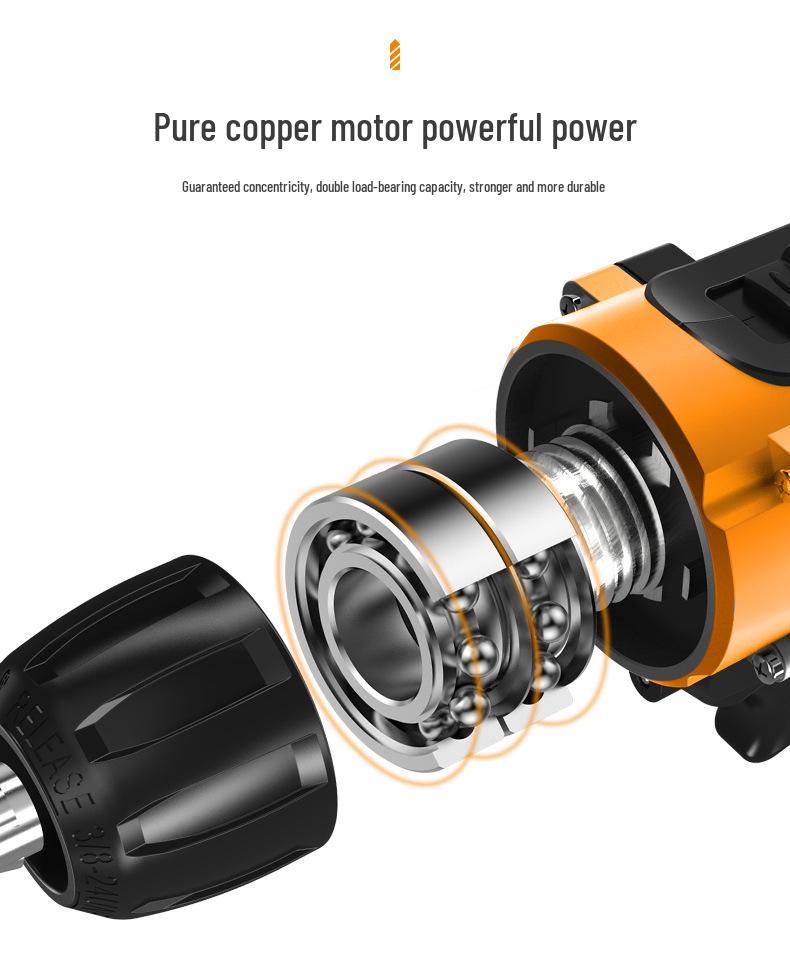 Cordless Drill & Electric Screwdriver Set with Lithium Battery - Complete Hardware Toolbox & Power Tools Gift Set