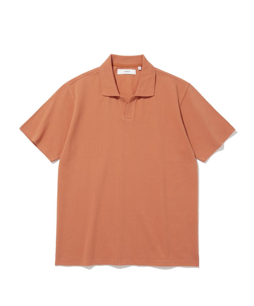 LAB12 Oversized Polo Shirt (Orange)