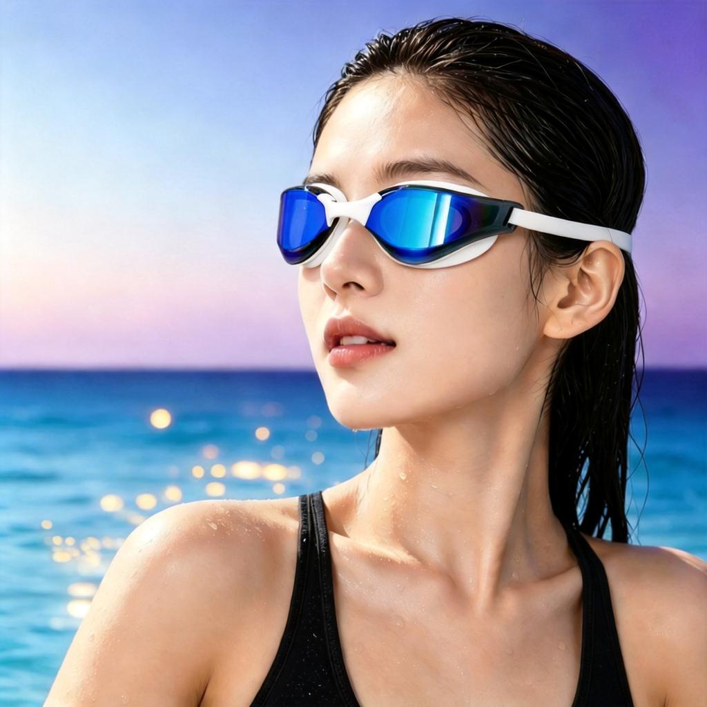 2026Highly Stylish Cold-tone Adult Swimming Goggles for Professional Competition and Training, High-definition, Anti-fog, Waterproof Swimming Glasses