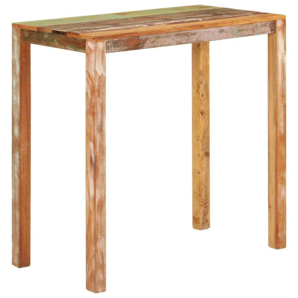 Bar Table 112x55x108 cm Solid Reclaimed Wood