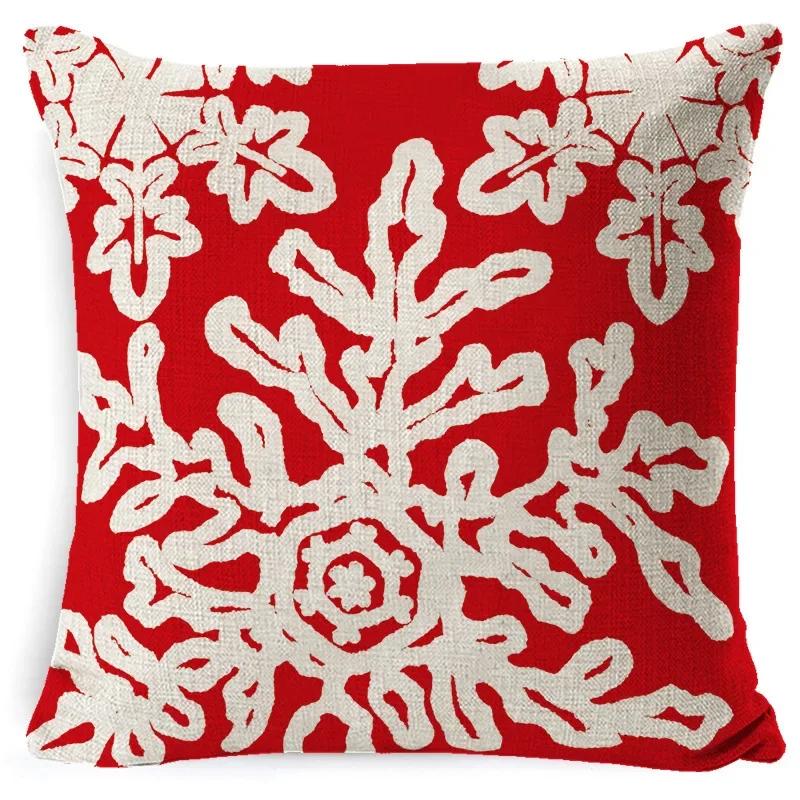 45CM Christmas Pillow Case Cushion Cover 2023 Christmas Decoration Red Gift Home Decoration Happy New Year Christmas Supplies