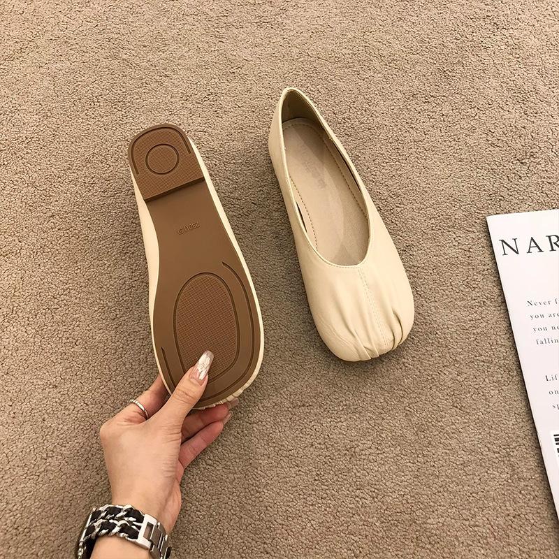 Fashion Hot Selling 2025 Silver Mary Jane Flat Shoes Women's Spring New Sle Hollow out Design Ultrafine Fiber Lined round Toe Flats