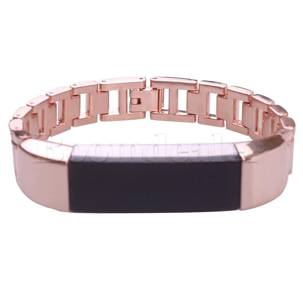 Elegant Stainless Steel Watch Band Wrist Strap For Fitbit Alta Hr With Quick Release Clasp